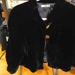 Vintage velvet cropped jacket